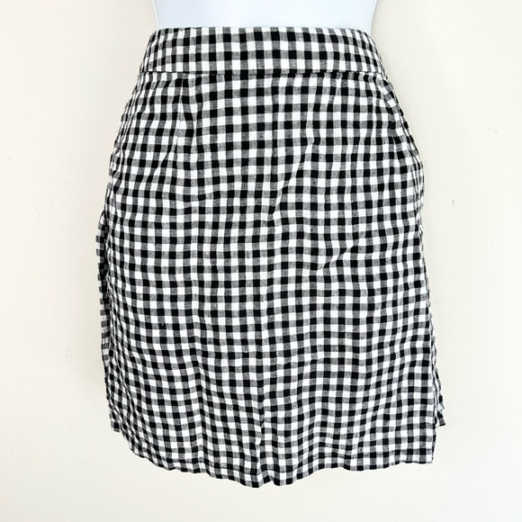 Forever 21 Women’s Checkered Plaid Mini Skirt Gingham Punk Gothic Y2K Black S - Picture 9 of 9